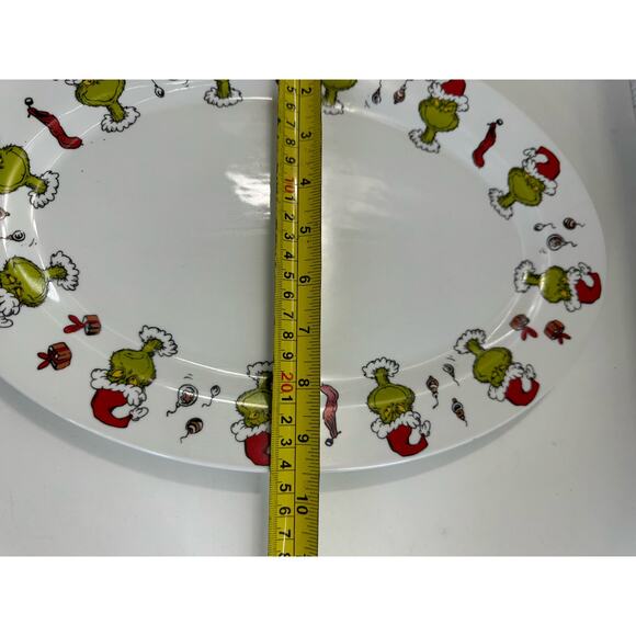 THE GRINCH XMas Christmas Faces Poses PLATTER 14 X 9.5" Dr. Seuss - Picture 4 of 7